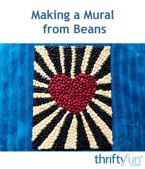 Dried Bean Crafts, Beans Art Projects, Bean Mosaic Art For Kids, Bean Mosaic Art, Bean Mosaic, Bean Crafts, Bean Art, Seed Art, Classroom Art Projects