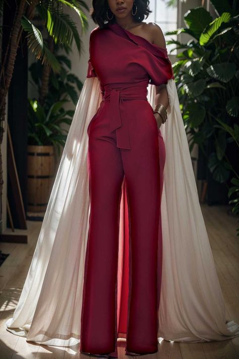 solid color one shoulder short sleeve jumpsuit 106390 Short Sleeve Jumpsuit, Stylish Jumpsuit, Look Short, Blouse Tank Top, Short Sleeve Jumpsuits, Tank Top Dress, Jumpsuit With Sleeves, Jumpsuit Fashion, Wide Leg Jumpsuit