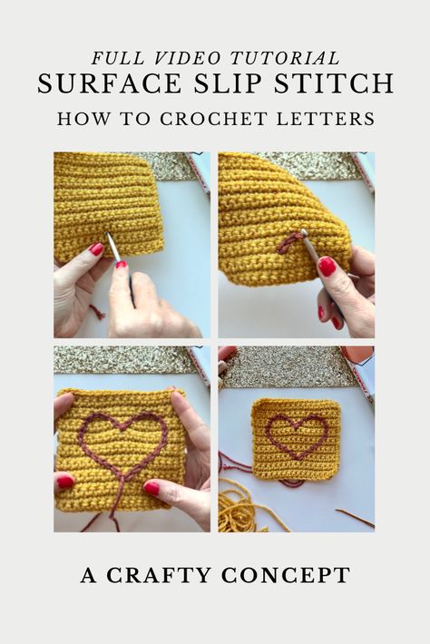 Crochet On Top Of Crochet Stitches, How To Crochet Words, Crochet Words On Blanket Free Pattern, Crochet Words Pattern, How To Crochet Letters Into Your Work, Sewing On Crochet, Embroidering Crochet, How To Embroider Letters On Crochet, Different Crochet Stitches Easy Patterns