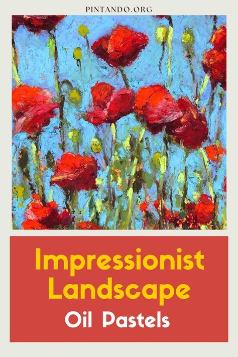 Transform landscapes into captivating works of art! Dive into the mesmerizing world of oil pastels with Drawing & Painting - The Virtual Instructor's tutorial on Impressionist Landscapes. Uncover the secrets of blending, layering, and capturing nature's essence using vibrant pastels. This step-by-step guide breaks down techniques for artists of all levels, empowering you to create stunning landscapes while fostering your unique creativity. Discover the joy of artistic expression and... Oil Pastel Lesson High School, Oil Pastel Landscape Tutorial, Oil Pastel Impressionism, Oil Pastel Tutorial Step By Step, Impressionism Art Landscape, Impressionist Art Lessons, Landscape Oil Pastel, Oil Pastel Tutorial, Oil Pastel Techniques