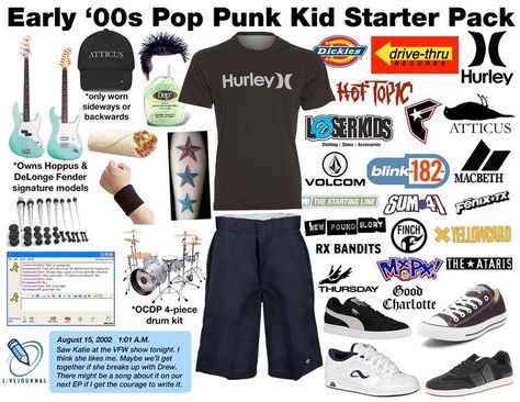 Early 2000s Punk Fashion, Pop Punk 2000s, Pop Punk Outfits Men, 2000s Older Brother Core Outfits, Pop Punk Style, 2000s Punk Fashion, Pop Punk Outfits, Punk Fashion Men, Pop Punk Aesthetic