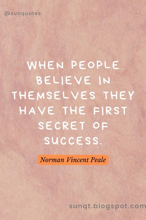 Norman Vincent Peale Quotes, Positivity Manifestation, Self Worth Quotes, Secret Of Success, Norman Vincent Peale, Worth Quotes, Inspirational Signs, Secret To Success, Self Worth