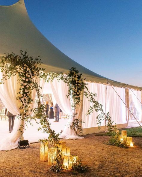 Asheville Event Co. on Instagram: “Tents by day and by night... always a magical backdrop. Photo: @perryvaile Florals: @floressenceflowers Planning: @ashevilleeventco…” Wedding Tent Entrance, Tent Entrance, Backyard Tent Wedding, Tent Wedding Reception, Beautiful Entrance, Grace Ormonde Wedding Style, Biltmore Wedding, Backyard Tent, Sweet Couples