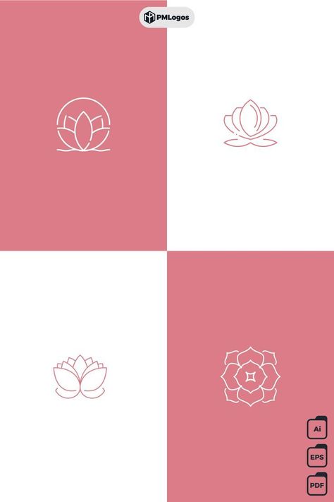 Lotus Vector Logo Design Templates designeveryday #logoinspire Lotis Flower, Lotus Flower Logo Design, Lotus Vector, Lotus Flower Logo, Sweet Logo, The Lotus Flower, Lotus Symbol, Lotus Logo, 4 Logo