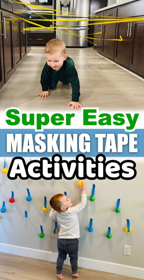 Tape Activities For Toddlers, Easy Activities For Kids, Rainy Day Activities For Kids, Bored Kids, Activities For Boys, Activities For Toddlers, Fun Activities To Do, Easy Activities, Rainy Day Activities