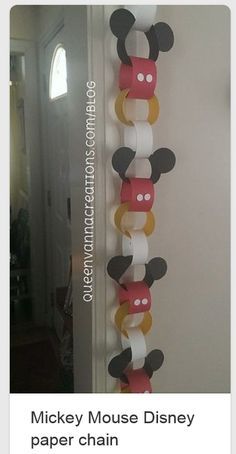 Mickey Mouse Birthday Party - Handmade Streamer Idea Γενέθλια Mickey Mouse, Mickey Mouse Bday, Twodles Birthday, Mickey Mouse Themed Birthday Party, Fiesta Mickey Mouse, Mickey Mouse Clubhouse Birthday Party, Mickey Mouse Clubhouse Party, Mickey Mouse 1st Birthday, Mickey Birthday Party