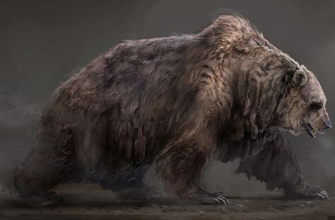 Prehistoric Cave Bear Far Cry Primal, Polar Bear Art, Cave Bear, Bear Artwork, Ancient Animals, Fantasy Beasts, Extinct Animals, Far Cry, Fantasy Creatures Art