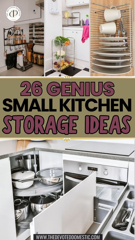 OMG, how are these small kitchen storage ideas SO good?? i wish i knew of these 26 kitchen storage ideas for small spaces when i moved into my tiny apartment, these could've saved me SO much time and space!! Kitchen Cup Storage Ideas, Storage Ideas For Tiny Kitchens, Added Storage To Kitchen, Storage For Top Of Refrigerator, Adding Storage To Small Kitchen, Space Saver Kitchen Cabinets, Kitchen Space Savers Hidden Storage, Small Kitchen Maximum Storage, Optimize Kitchen Storage