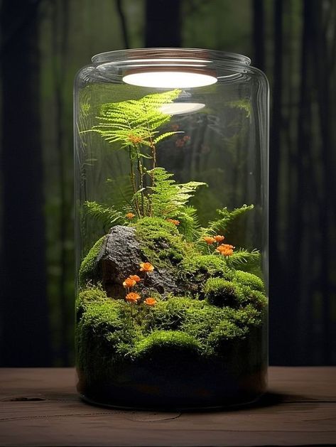 Indoor Terrarium Ideas, Moss Terrarium Ideas, Terrarium Ideas Unique, Succulent Plants Indoor, Indoor Terrarium, Frog Vivarium, Best Terrarium Plants, Closed Terrarium Plants, Water Terrarium