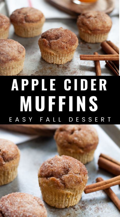 Apple Cider Muffins With Apples, Healthy Apple Cider Recipe, Cider Recipes Food, Gluten Free Apple Cider Cupcakes, Fall Recipes Dessert Gluten Free, Things To Do With Apple Cider, Apple Cider Donut Muffins Recipe, Gf Apple Cider Donuts Recipe, What Can You Make With Apple Cider