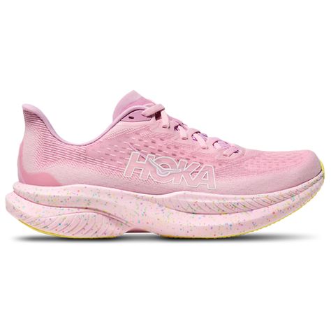 HOKA Mach 6 | Foot Locker Pink Hoka Shoes, Pink Hoka, Mom Fits, Winter Lounge, Hoka Shoes, European Shoes, Nurse Stuff, Gym Fits, Er Nurse