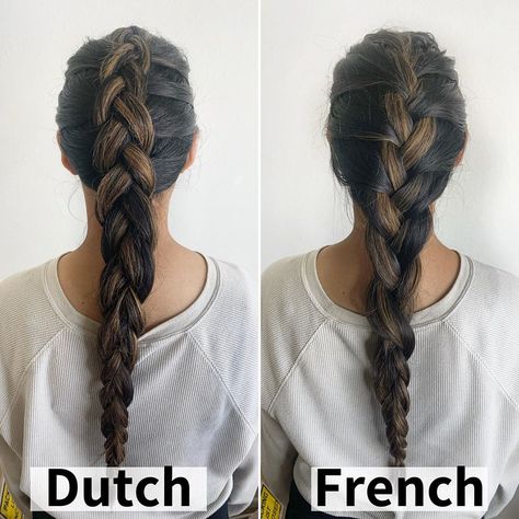 Dutch Braids Men, Dutch And French Braids, How To Do French Braids, French Vs Dutch Braid, Fake Dutch Braid, Apocalypse Hairstyles, One Dutch Braid, Apocalypse Hair, Dutch Braid Extensions