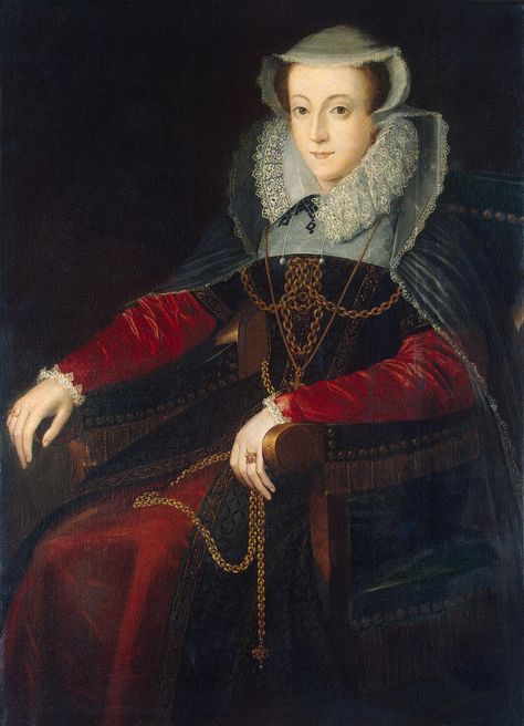 Mary Stuart by ? (State Hermitage Museum - St. Petersburg Russia) | Grand Ladies | gogm 1600s Fashion, Mary Queen Of Scotland, Mary Of Guise, Marie Stuart, Vanessa Redgrave, Tudor Dynasty, Queen Of Scots, Tudor Era, Woman In Black