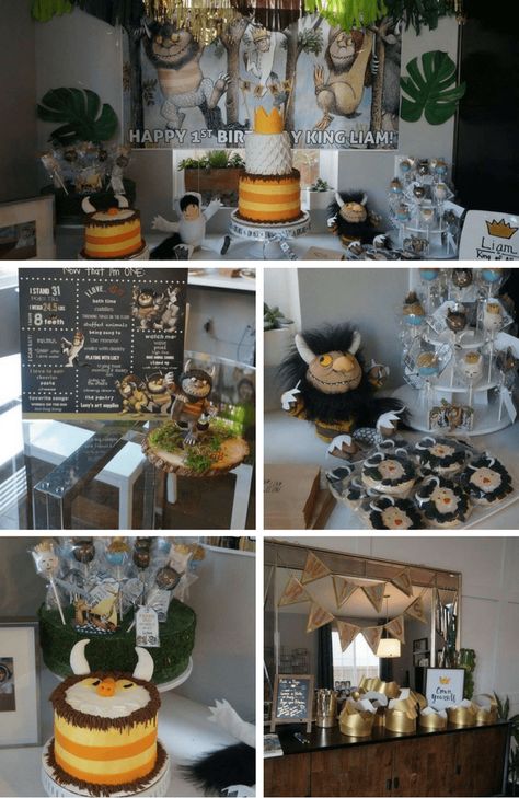 Where The Wild Things Party Inspirations - Birthday Party Ideas for Kids Wild Things Party, Wild Baby Shower, Art Themed Party, Wild Rumpus, Birthday Party Ideas For Kids, Wild Birthday Party, Party Decoration Ideas, Boys First Birthday Party Ideas, Party Ideas For Kids