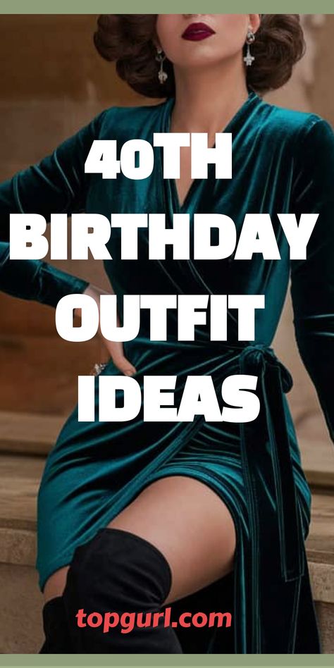 40, Fabulous, and Ready to Slay: 15 Fierce Outfit Ideas for Your Big Birthday Bash. 40th Bday Outfit Ideas, 40 Th Birthday Outfit Ideas, Outfits For 40th Birthday Party, February Birthday Outfit Women, 45th Birthday Outfits For Women, Casino Christmas Party Outfit, Nice Party Outfits, Birthday Outfit Women Winter, 50th Birthday Outfit Ideas For Women