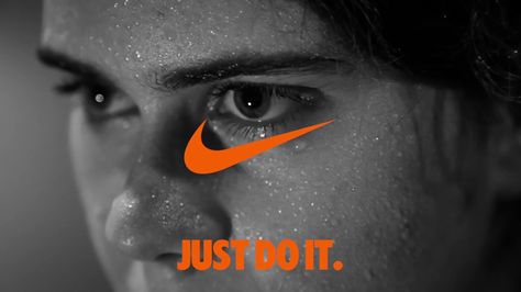 Nisreen Abdel Latif LW 5 Convention Example. I chose this Nike ad as it uses certain conventions to communicate the idea of determination. This is done through a close up of her face, showing the focus in her eyes, and her sweat. The monochromatic color scheme juxtaposes her gaze with the orange color, tying determination in with the swoosh and Just Do It, with no need for any other language, or even a sneaker. I think the intended target is women, with no inferences to diversity. Most Expensive Sneakers, Advertising Techniques, Nike Ad, Close Up Faces, Brand Guidelines Template, Good Advertisements, Monochromatic Color Scheme, Nike Classic, Catch Phrase