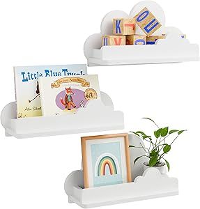 Beskadi Cloud Shelves for Kid’s Room Nursery Wall Deor Set of 3, White Cloud Bookshelf Floating Shelf, Small Figure Shelf Wall Mounted, Cute Decorative Cloud Floating Shelf for Toys, Plants & Storage Cloud Bookshelf, Shelf For Toys, Shelves For Kids Room, Figure Shelf, Bookshelf Floating, Cloud Shelves, Cloud Shelf, Bedroom Bookshelf, Bedroom Shelf