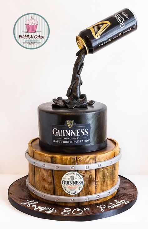 Guinness Birthday, Booze Cake, Anti Gravity Cake, Rodjendanske Torte, Guinness Cake, Gravity Defying Cake, Gravity Cake, Beer Cake, Birthday Cakes For Men