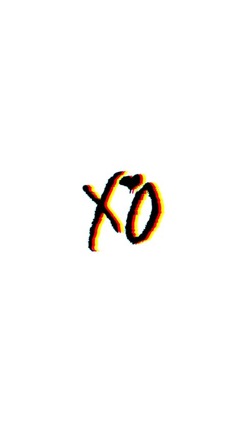 Xo Logo Design, Weeknd Xo Wallpaper, The Weeknd Xo Logo, The Weeknd Tshirt, Xo Wallpaper, Lighter Ideas, Xo Logo, Xo The Weeknd, Captions Sassy