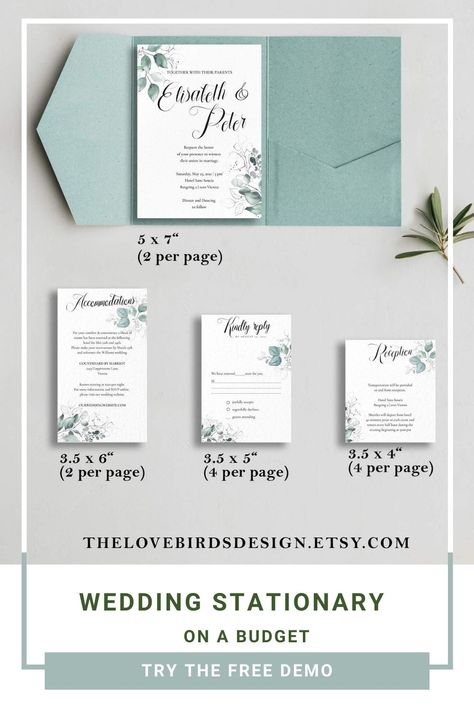 This Pocket Fold Wedding Invitation Set is an INSTANT DOWNLOADABLE and FULLY EDITABLE TEMPLATE. ♥♥♥ DEMO♥♥♥ Try the demo and see how it works! https://www.corjl.com/d/5OJJC9 ♥♥♥ WHAT IS INCLUDED? ♥♥♥ • Wedding Invitation • Accommodations Card • RSVP • Reception Card Modern Wedding Invitation Wording, Jewish Wedding Invitations, Free Wedding Templates, Chinese Wedding Invitation, Pocket Fold Wedding Invitations, Pocket Invitation, Wedding Anniversary Invitations, Wedding Etiquette, Pocket Wedding Invitations