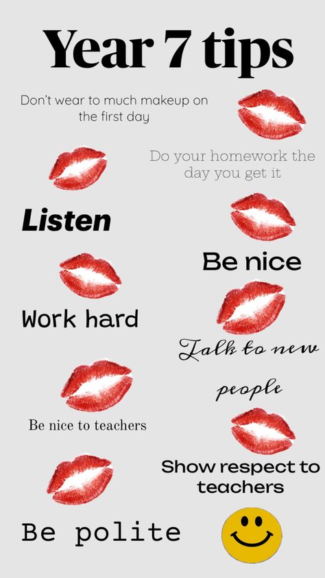 #posted #lips #red #tips #yr7 #new #school School Routine For Teens, Red Tips, Year 7, You Get It, New School, New People, First Day Of School, First Day, One Day