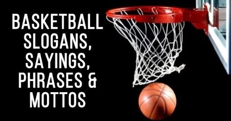 PinShareTweet+1Share A long list of basketball slogans, sayings, phrases & Mottos. They help to show your love and passion for this sport. They can also be used while cheering on your favorite team or player. Also, you will find slogans for Basketball teams. You can also use these slogans as an inspiration to create your […] Basketball Sayings Motivation, Basketball Game Day Quotes, Short Basketball Quotes, Senior Basketball Locker Decorating Ideas, Basketball Sayings For Signs, Basketball Slogans For Posters, Basketball Quotes Short, Basketball Locker Room Ideas, Basketball Coach Quotes