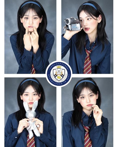 School Concept Photoshoot, Photobox Pose, School Photoshoot, Photo Yearbook, Yearbook Photoshoot, Y2k Photoshoot, Yearbook Pictures, Yearbook Themes, Photobooth Pictures