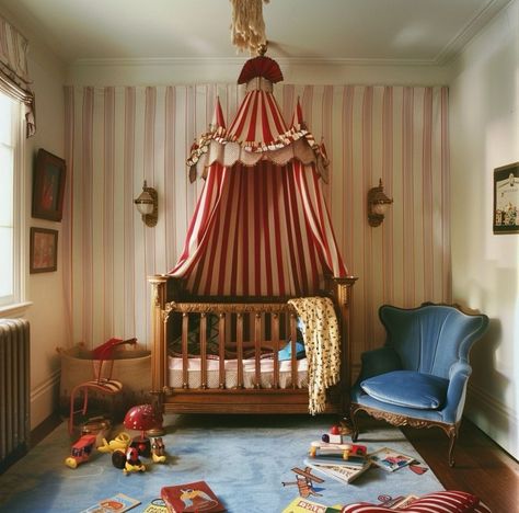 Nursery Circus Theme, Circus Kids Room, Circus Themed Nursery, Circus Theme Nursery, Dumbo Nursery Ideas, Circus Theme Room, Circus Baby Room, Circus Nursery Theme, Nursery Circus