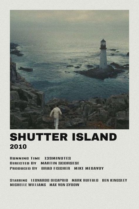 Shutter Island Polaroid Poster, Psychological Thriller Movie Posters, Shutter Island Poster, Shutter Island Film, Psychological Movies, Psychological Thriller Movies, Island Movies, Shutter Island, Classic Films Posters