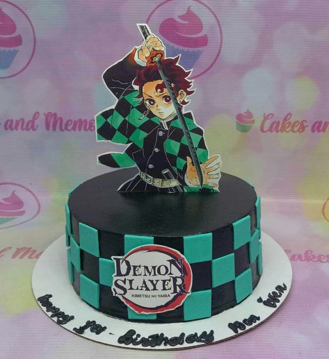 Demon Slayer Cake Ideas, Demon Slayer Cake, Demon Slayer Birthday, Cake Designs For Boy, Red Birthday Cakes, Chandelier Cake, Nursing Cake, Anime Cake, Moist Chocolate Cake