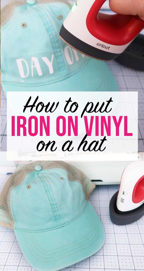 Iron On Cricut, Cricut Iron On Vinyl, Sticker Company, Cricut Htv, Sublimation Crafts, Cricut Hacks, Hat Template, Idee Cricut, Disney Hats