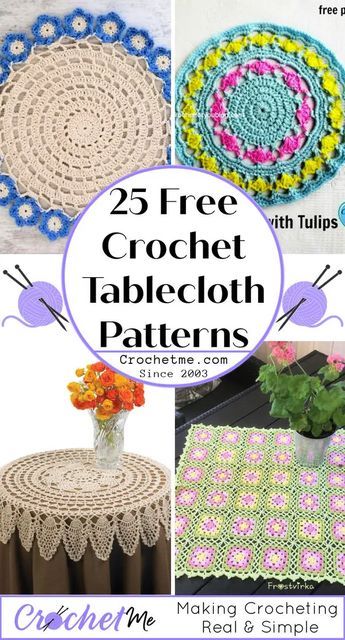 Free Crochet Round Tablecloth Patterns, Round Crochet Doilies Free Pattern, Crochet Lace Tablecloth Pattern Free, Crochet With Thread Patterns, Crochet Table Cloths Free Patterns, Free Crochet Tablecloth Patterns, Table Cloth Crochet Pattern Free, Tablecloth Crochet Pattern Free, Easy Crochet Doily Pattern Free