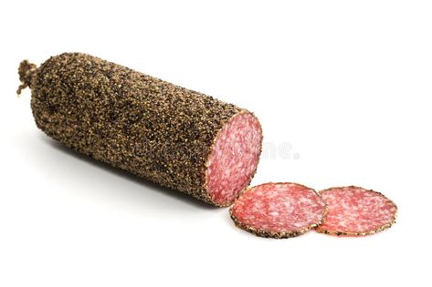 Peppered salami sausage and slices. Peppered salami sausage with slices isolated #Sponsored , #Advertisement, #Advertisement, #salami, #slices, #sausage, #Peppered Italian Sausages, Irish Recipes, White Image, Sausages, Italian Sausage, What To Cook, Food Photo, Stock Images Free, Photo Image