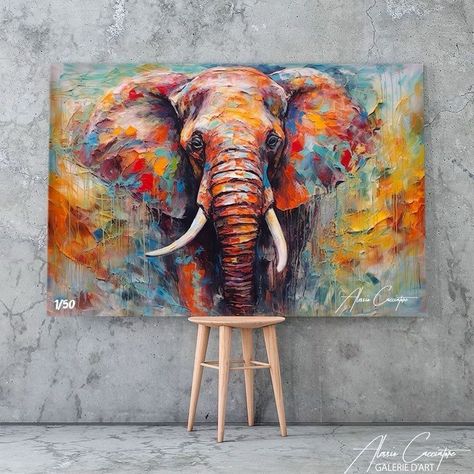 Elephant Art Drawing, Elephant Painting Canvas, Elephant Artwork, Black Canvas Paintings, Abstract Animal Art, Affordable Interior Design, Elephant Painting, Wildlife Paintings, Art Painting Gallery