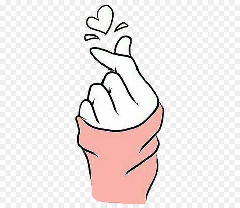 Kpop Tattoo, Blossom Drawing, Artwork Black And White, Korean Heart, White Blossom, Finger Heart, Png Image, South Korea, Blossom