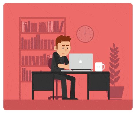 El trabajo de un diseñador gráfico de un día, en gifs Vector Animation, Motion Design Animation, Motion Graphics Animation, Graphics Inspiration, Animation Design, 2d Animation, Design Thinking, Animated Characters, Motion Design