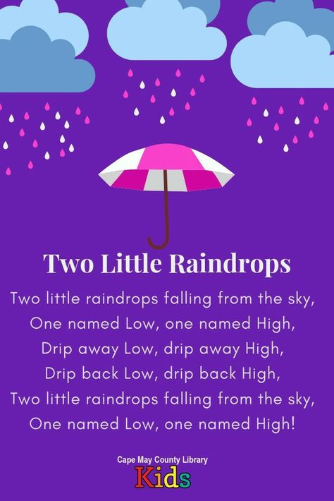 Rain Rhymes, Weather Curriculum, Storytime Rhymes, Weather Songs, Music For Preschool, Rhyming Poems For Kids, Weather Activities Preschool, Preschool Poems, Weather Song