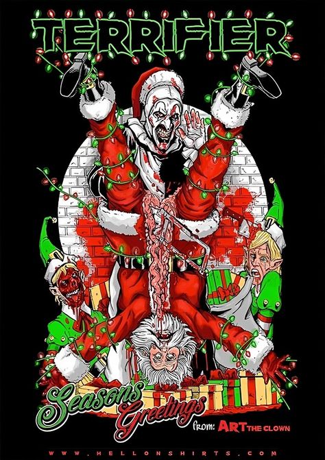 Art The Clown Santa Wallpaper, Art The Clown Santa Claus, Terrifier 3, Christmas Horror Movies, Terrifier 2, Ice Nine Kills, Moon Drawings, Art The Clown, Christmas Feast