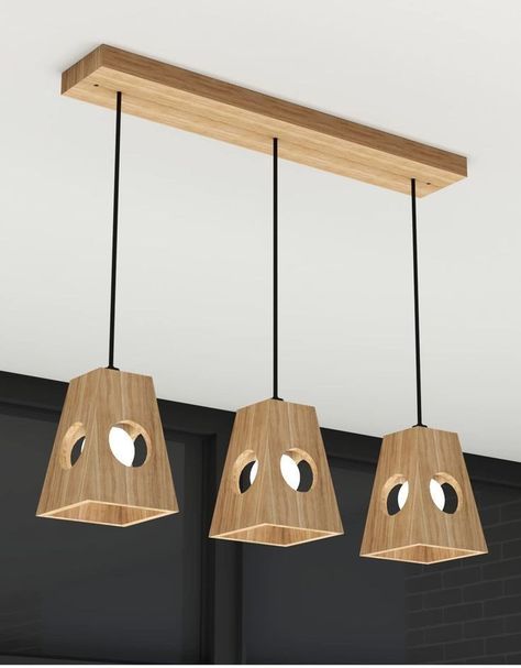 Wooden Lights, Wooden Lamps Design, Wood Lamp Design, Wood Ceiling Lights, Wooden Light, Lamp Ceiling, 3d Laser, Ceiling Light Fixture, Wooden Lamp