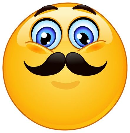 Mustache Smiley Illustration Love, Emoticons Emojis, Emoji Symbols, Funny Emoji Faces, Funny Emoticons, Smiley Emoji, Emoji Images, Emoji Faces, Cute Emoji