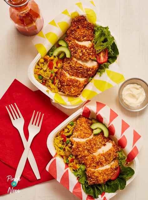 The temptation of the takeaway will be kept well under control with this low calorie and low Points, slimming-friendly KFC Rice Box! Rice Box Ideas, Kfc Rice, Slimmers World Recipes, Fakeaway Recipes, Pinch Of Nom, Cheesy Chicken Broccoli, Broiled Chicken, Low Calorie Cooking, Rice Box