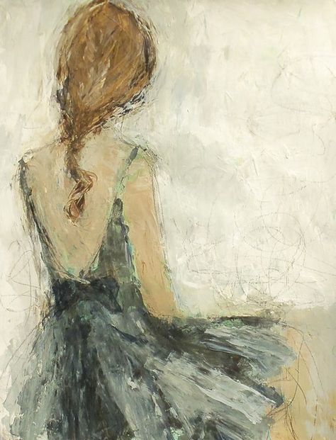 Romantic painting of girl in teal dress by Holly Irwin Hollywood Painting, Holly Irwin, Contemporary Mixed Media Art, Romantic Paintings, Figurative Artwork, Figurative Artists, Painting Of Girl, Abstract Portrait, Art Abstrait