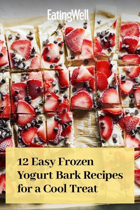 If you're looking for something sweet, yogurt bark is the perfect treat for dessert or snack time. #healthysnacks #snacks #snackideas #healthysnackrecipes #healthysnackideas #healthyrecipes Frozen Yogurt Bark Recipes, Yogurt Bark Recipe Frozen, Easy Frozen Yogurt, Easy Snack Mix, Lemon Greek Yogurt, Yogurt Bark Recipe, Peanut Butter Protein Shake, Chocolate Greek Yogurt, Bark Recipes