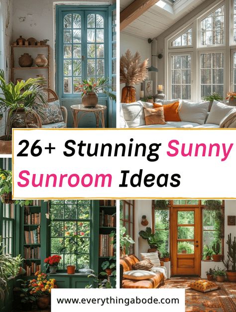 Sunny Sunroom Ideas: A sunny sunroom creates an inviting space in your home that you can enjoy all year round! A sunroom can be an extraordinarily flexible and delightful feature of any home, mainly if Narrow Sunroom Decorating Ideas, Colorful Sunroom Ideas, Porch Turned Into Sunroom, Decorating Sunroom Ideas, Green Sunroom Ideas, Home Solarium, Tiny Sunroom Ideas, Coastal Sunroom Ideas, Sunroom Seating Ideas