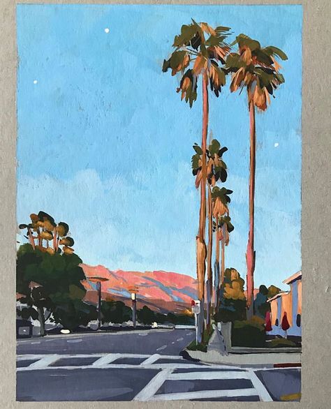 Los Angeles Painting, Retro Painting, Minimal Painting, Abstract Graphic Design, Canvas Painting Diy, Abstract Line Art, Aesthetic Painting, Dreamy Art, Art Painting Acrylic