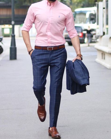 Shirt Combination Men, Mens Smart Casual Outfits, Navy Blue Dress Pants, Formal Men Outfit, Mens Casual Outfits Summer, Smart Casual Men, Blue Dress Pants, Men Fashion Casual Shirts, Formal Mens Fashion