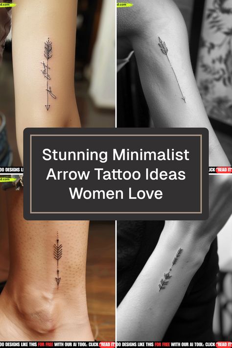 Discover the perfect minimalist arrow tattoo inspirations catered specifically for women. Explore elegant options suitable for ankle placements and get inkspired with tasteful tattoo ideas that embody simplicity and style. Fine Line Arrow Tattoo, Minimalist Arrow Tattoo, Tattoo Designs Women, Arrow Tattoo Ideas, Tats With Meaning, Tattoo Ideas Women, Meaning Of Arrow Tattoo, Arrow Tattoos For Women, Small Arrow Tattoos