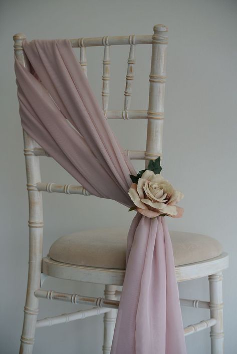 Chair Drapes, Wedding Chair Sashes, Tafel Decor, Wedding Chair Decorations, Chair Sash, Wedding Backdrop Decorations, Wedding Aisle Decorations, Wedding Stage Decorations, Future Wedding Plans