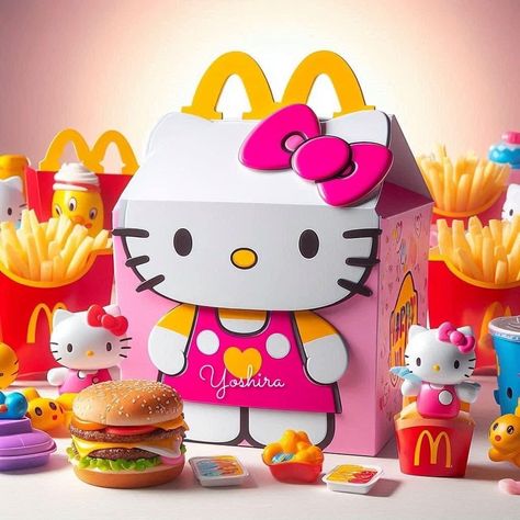 Hello Kitty Packaging, Crystals List, Mac Donalds, Kitty Stuff, Box Packaging Design, Yummy Recipes, Box Packaging, Packaging Design, Hello Kitty