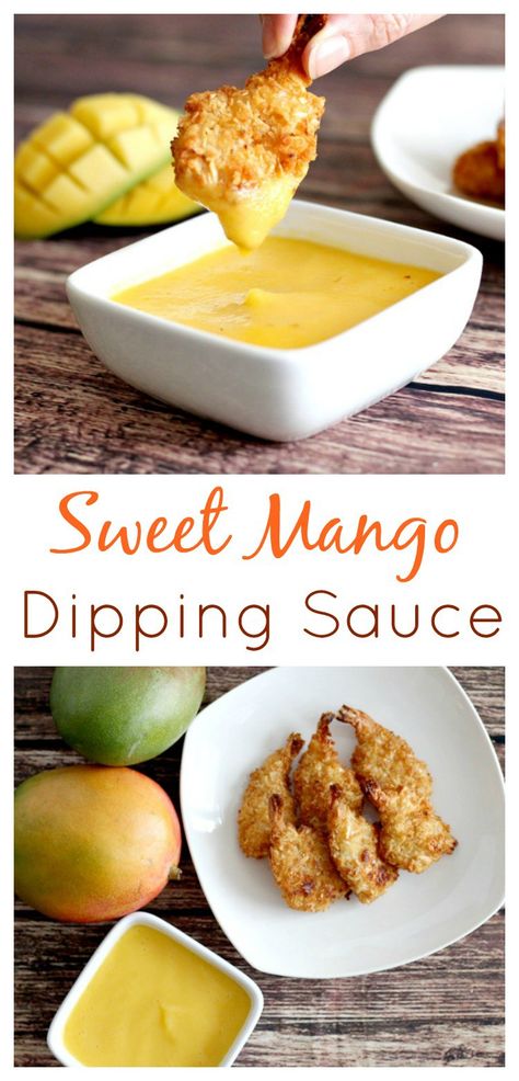 (Msg 4 21+) - This Sweet Mango Dipping Sauce is awesome! It takes literally 5 minutes to make! It goes so well with coconut shrimp or even friend shrimp. It also pairs well with all kinds of chicken recipes! #40PerfectPairings @SeaPak AD Spicy Dips, Paleo Dips, Coconut Shrimp Dipping Sauce, Mango Dipping Sauce, Healthy Coconut Shrimp, Coconut Shrimp Sauce, Shrimp Dipping Sauce, Creamy Sauces, Shrimp Cocktail Sauce